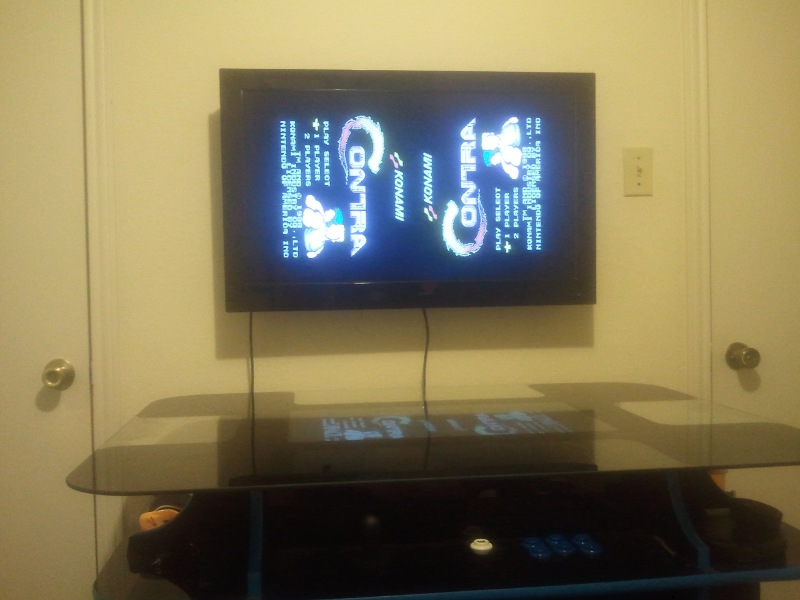 Contra with the wrong display options for the new TV