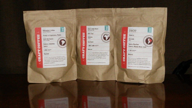 Craft Coffee selection for June 2014