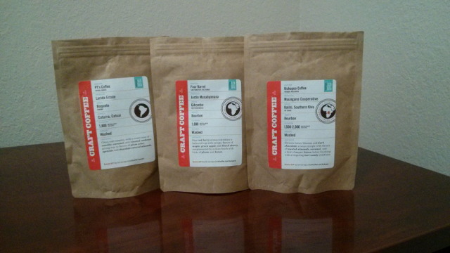 Craft Coffee shipment for May, 2014