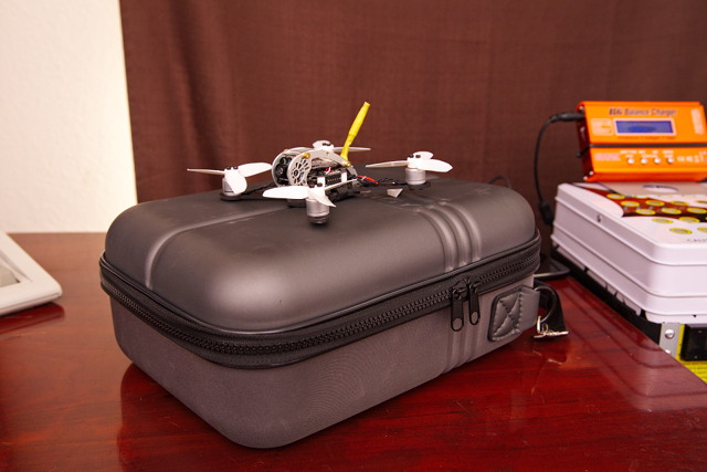 Fat Shark Case With Transmitter and KingKong FlyEgg 130 Micro Drone