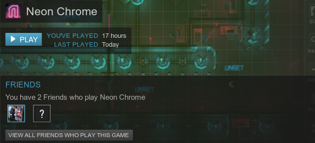 Neon Chrome Steam