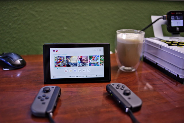Nintendo Switch in the dock