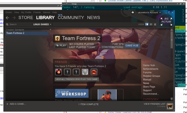 Native Steam client on Linux
