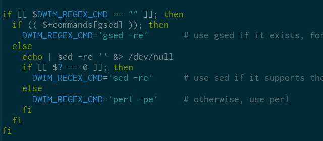 Changes to zsh-dwim related to sed
