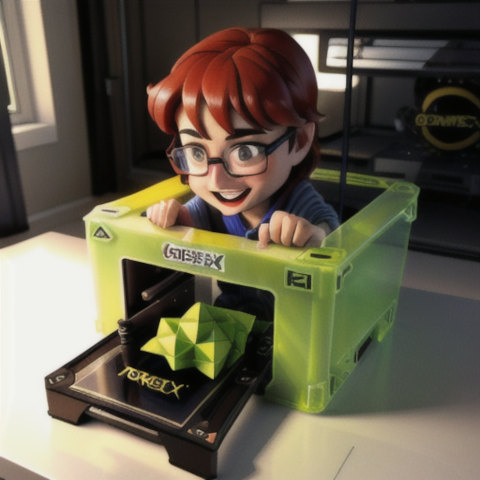 Stable Diffusion 3D printer guy