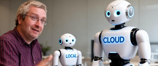 AI Pat Talking To The Cloud and Local LLM