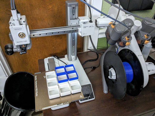 Using the Bambu AMS Lite to use up three spools of old filament