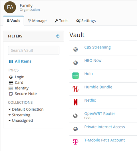 bitwarden family pricing