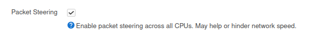 Packet Steering in OpenWRT LuCI settings