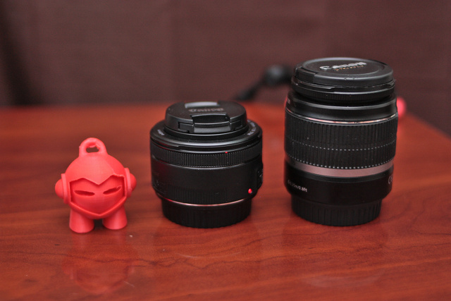 Canon 50mm f/1.8 vs. Canon 18-55mm