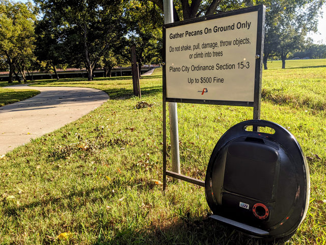 My Gotway Tesla V2 at the park