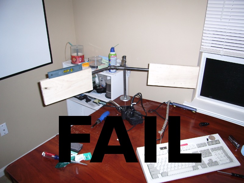 Do It Yourself Dual Lcd Monitor Stand Patshead Com Blog - Diy Monitor Stand Reddit