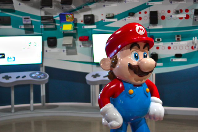 Mario at The National Video Game Museum in Frisco, TX
