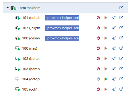 Proxmox Dataventer Manager screenshot