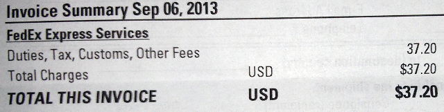 Customs fees