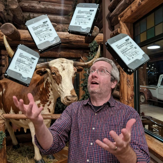 Juggling hard drives