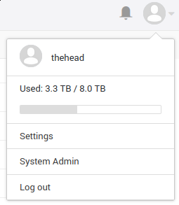 Seafile storage used on my Raspberry Pi