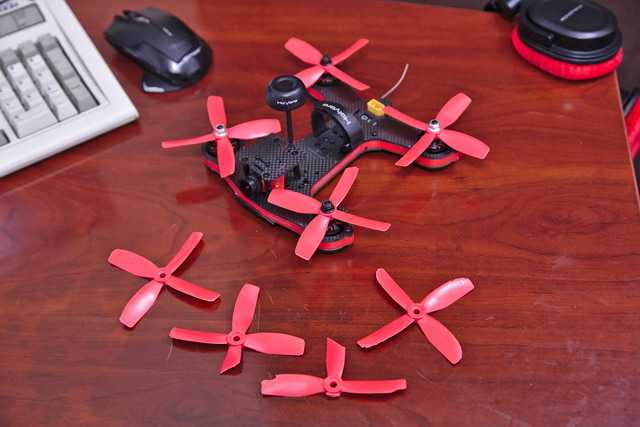 Broken Props from Crashing the Shuriken 180 Pro