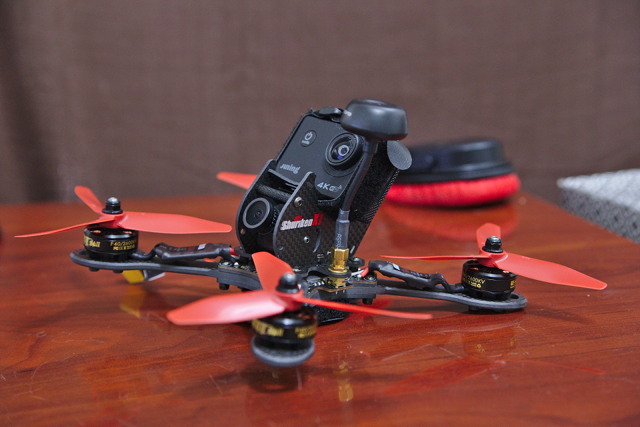 Shuriken X1 with an Action Camera