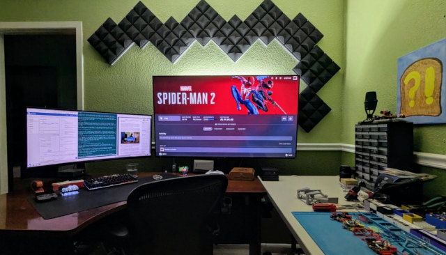 TCL Q6 in my home office