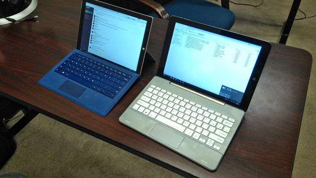 Surface Pro 3 Next To My Chuwi Hi12