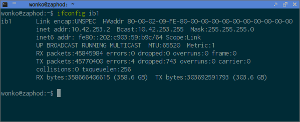 ifconfig ib1