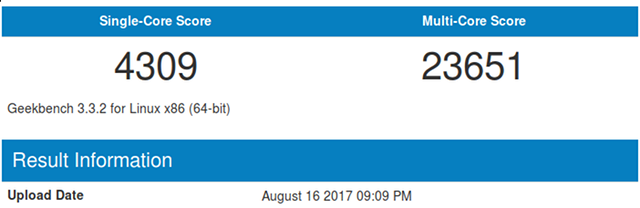 Ryzen 5 best sale 1600 geekbench