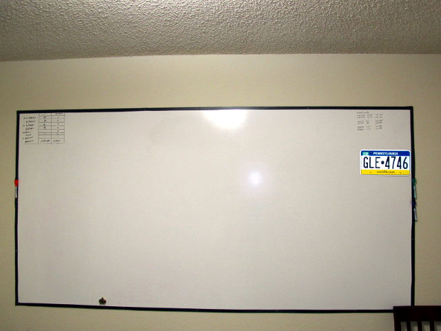 The larger whiteboard